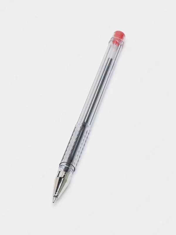  Sharikli qalam Deli Think  0 7 mm  qizil (Art.-2-EQ-RD) Shaffof - 