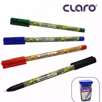 Sharikli qalam Claro Merritt  0 6 mm  kok (Art. - Merrit-bl) Pol. turli xil