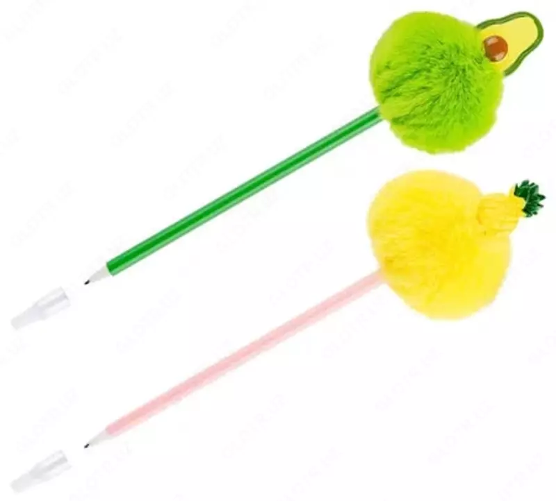 Sharikli qalam MESHU Avokado va Ananas  0 7 mm  kok (Art.- MS_65763) Pol. turli xil