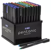 Шариковая ручка Linc Pentonic  1.0 мм  цв. ассорти  дисплей (Арт.- 7024-50)