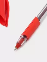  Sharikli ruchka Claro Trion Grip  1 0 mm  qizil  tutqich (Art. - 197-TON-rd) Shaffof - 