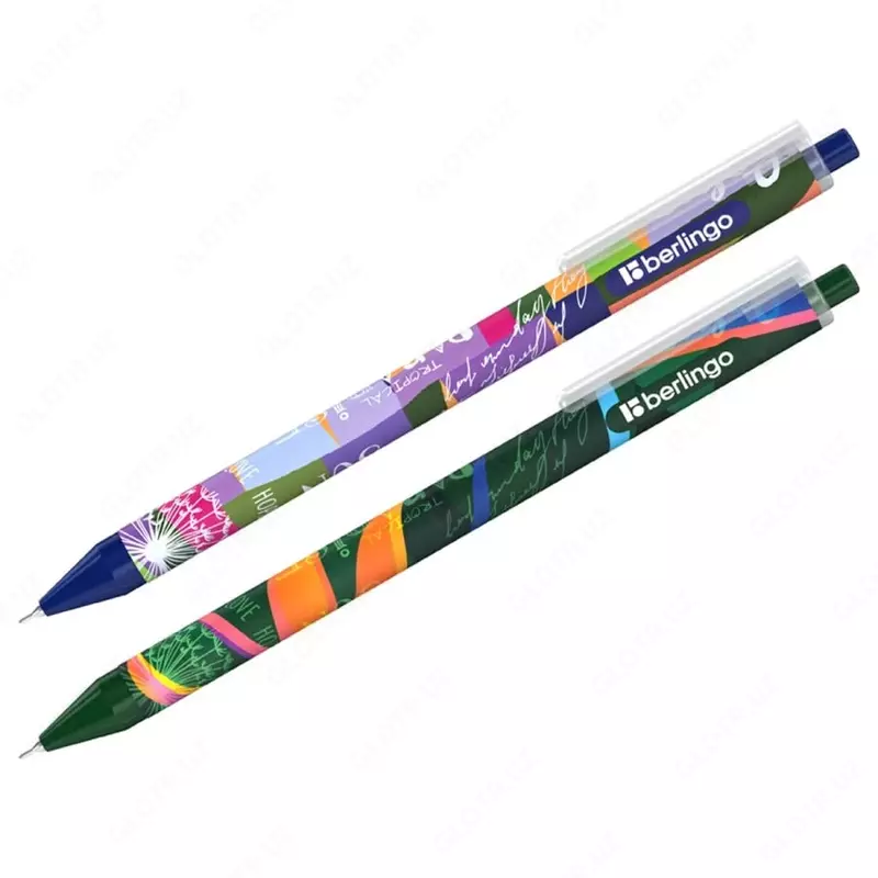 Шариковая автоматическая ручка Berlingo Jumble  0.7 мм  синяя  грип (Арт.- Cbm_07S13) Цв. ассорти