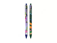  Шариковая автоматическая ручка Berlingo Jumble  0.7 мм  синяя  грип (Арт.- Cbm_07S13) Цв. ассорти - 