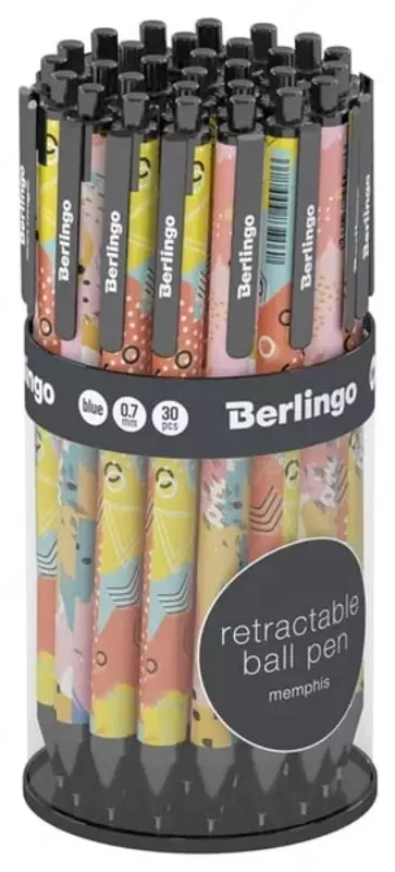   Avtomatik sharikli qalam Berlingo Memfis  0 7 mm  kok (Art. - CBm_70S04) Col. turli xil