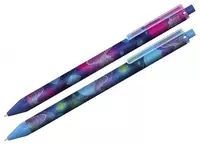 Шариковая автоматическая ручка Berlingo Retro Future  0.7 мм  синяя (Арт.- CBm_70S08) Цв. ассорти