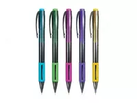 Шариковая автоматическая ручка Berlingo SI-400 Color  0.7 мм  синяя (Арт.- CBm_70500) Цв. ассорти