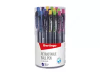   Шариковая автоматическая ручка Berlingo SI-400 Color  0.7 мм  синяя (Арт.- CBm_70500) Цв. ассорти