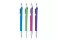 Шариковая автоматическая ручка Berlingo Triangle  0.7 мм  синяя (Арт.- CBm_70732) Цв. ассорти