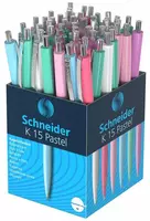   Avtomatik sharikli qalam Schneider K15  metall  1 0 mm  kok (Art. - 130840) Pastel. turli xil