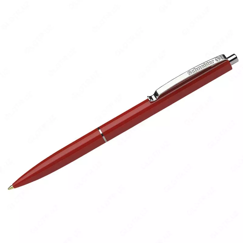 Шариковая автоматическая ручка Schneider K15  металл  1.0 мм  синяя (Арт.- 3083) Красная