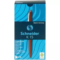   Шариковая автоматическая ручка Schneider K15  металл  1.0 мм  синяя (Арт.- 3083) Красная
