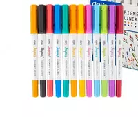 Kapillyar qalamlar toplami Deli Inspira  pigment  0 5 mm  12 rang. (m.- 302-EI) Pol. turli xil