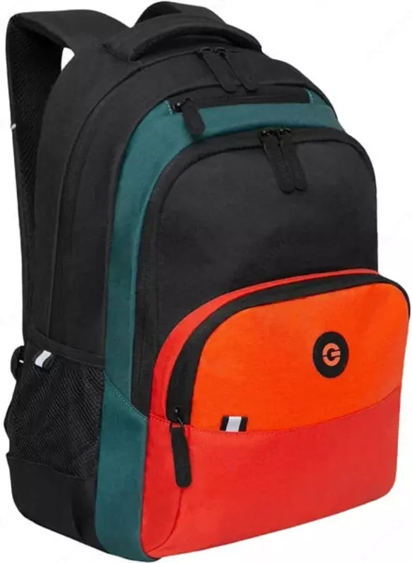 Grizzly G maktab ryukzaki  320 x 450 x 230 mm  2 ta bolim  4 ta chontak. (m. - RU-330-3-2) Qora/toq sariq