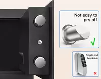  Офисный цифровой сейф Deli ET520  200 х 310 х 200 мм  код  2 засова (Арт. - 520-ET) Черный - 