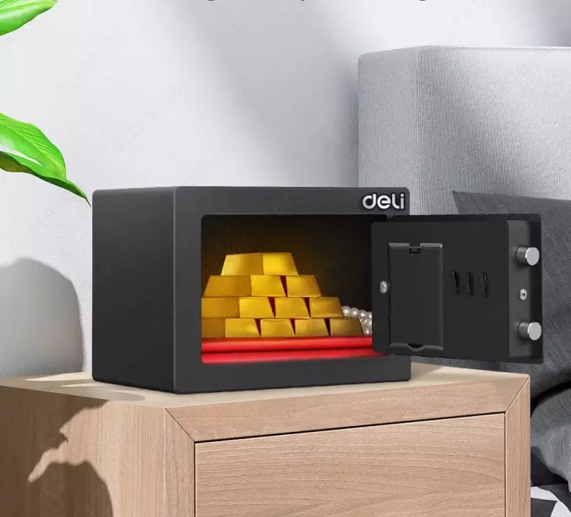  Ofis raqamli seyfi Deli ET531  200 x 420 x 370 mm  kod  2 murvat (Art. - 531-ET) Qora OOO Smart Choice Kans