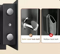   Ofis raqamli seyfi Deli 250 x 350 x 250 mm  kod  2 murvat (Art. - 33515-bk) Qora