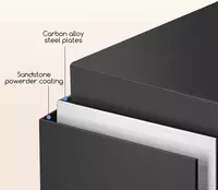  Ofis raqamli seyfi Deli ET530  250 x 350 x 250 mm  kod  2 murvat (Art. - 530-ET) Qora - 