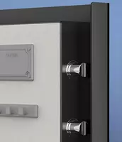   Deli sensorli panelli raqamli ofis seyfi 280 x 370 x 245 mm  kod  2 murvat  barmoq izi skaneri. barmoq (Art. - 4112) Qora