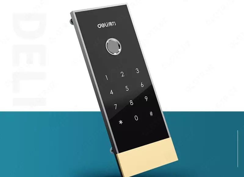  Deli sensorli panelli raqamli ofis seyfi 290 x 370 x 220 mm  kod  2 murvat  barmoq izi skaneri. barmoq (Art. - 4111) Qora - 