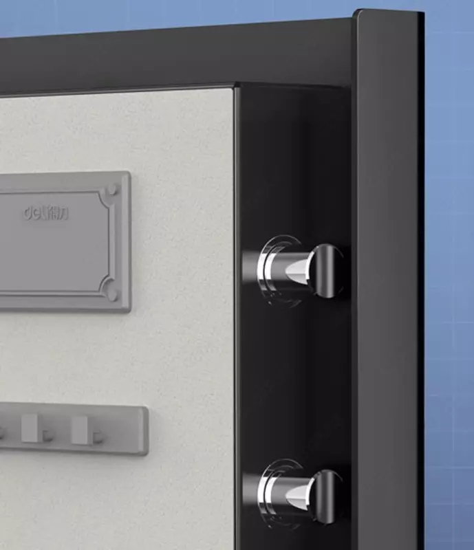   Deli sensorli panelli raqamli ofis seyfi 290 x 370 x 220 mm  kod  2 murvat  barmoq izi skaneri. barmoq (Art. - 4111) Qora