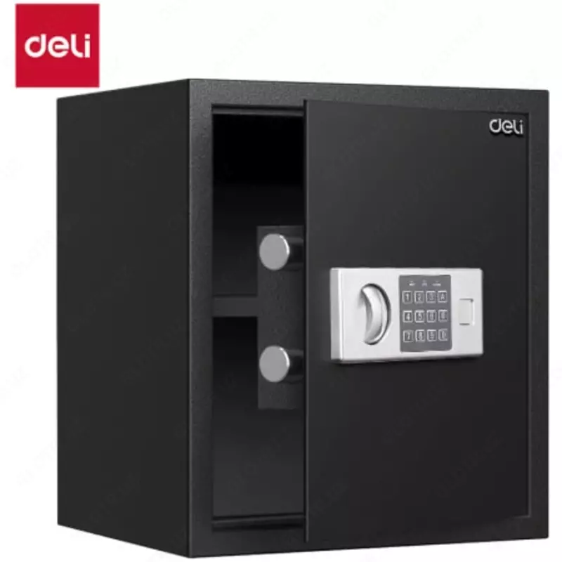 Ofis raqamli seyfi Deli ET524  400 x 350 x 330 mm  kod  2 murvat (Art. - 524-ET) Qora