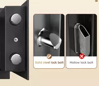  Ofis raqamli seyfi Deli ET524  400 x 350 x 330 mm  kod  2 murvat (Art. - 524-ET) Qora - 