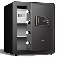 Deli ET571 sensorli panelli raqamli ofis seyfi  450 x 380 x 320 mm  kod  4 murvat  mato (Art. - 571-ET) Qora