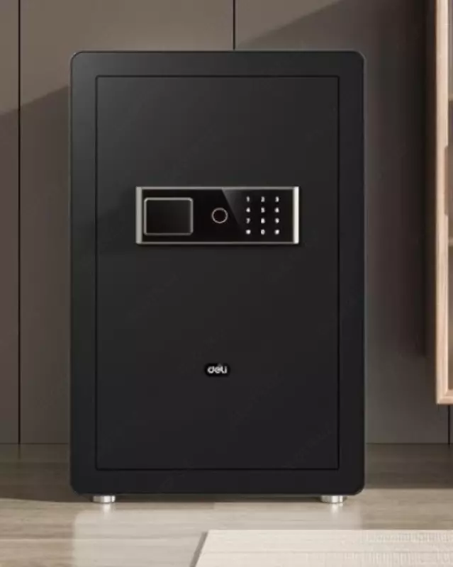   Deli ET572 sensorli panelli raqamli ofis seyfi  600 x 380 x 360 mm  kod  4 murvat  mato (Art. - 572-ET) Qora