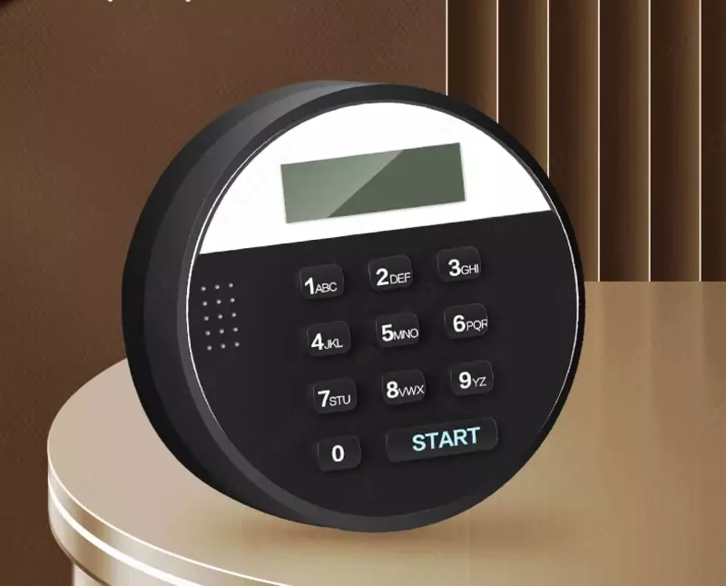   Ofis raqamli seyfi (olovga chidamli) Deli ET581  420 x 380 x 300 mm  kod  2 murvat  tutqich (Art. - 581-ET) Qora