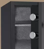  Ofis raqamli seyfi (olovga chidamli) Deli ET581  420 x 380 x 300 mm  kod  2 murvat  tutqich (Art. - 581-ET) Qora Chakana savdo