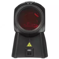  Simli shtrix-kod skaneri (ish stoli) Deli E14884  bir olchovli  1D formati (Art. - 14884) Qora - 