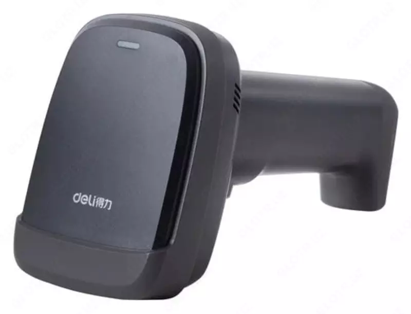   Simli shtrix-kod skaneri (qolda) Deli E14952  2D format  ikki olchovli (Art. - 14952) Qora