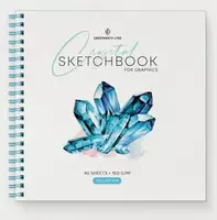 Альбом - Скетчбук для графики и эскизов Greenwich Line Crystal. Arctic Stone  190х190 мм  160 г/м2  40 л.  гребень (Арт. - SkBG_45784)