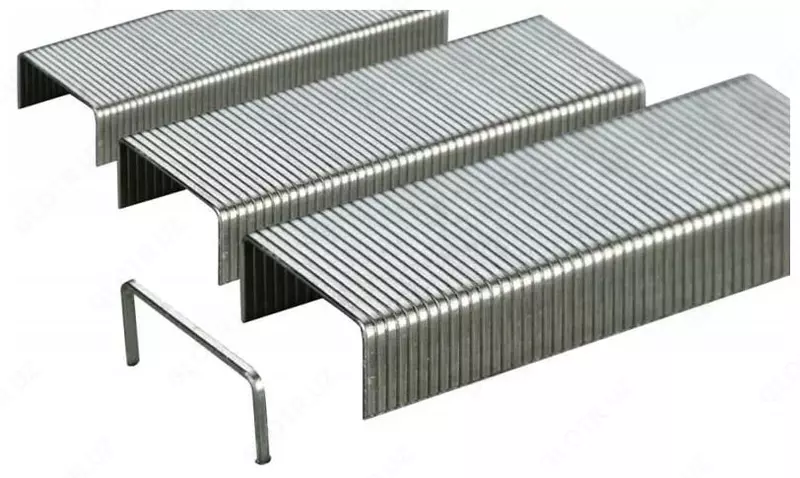  Набор канцелярских скоб для степлера № 23/10 Deli Essential  500 шт  оцинк.  карт. уп. (Арт.- 0015) - 