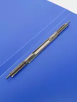   Пластиковая папка - скоросшиватель Deli А4  пружинный механизм  100 л.  500 мкм (Арт. - 39611bl) Синяя