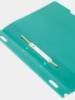   Plastmassa papka - biriktiruvchi Deli A4  mahkamlagich  50 l.  160 mikron (Art. - 39535-gn) Yashil