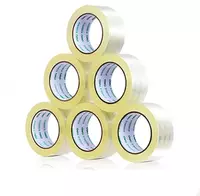  Yopishqoq ish yuritish lentasi Deli 48 mm x 100 m  bir tomonlama. (m. - 30205) Shaffof - 