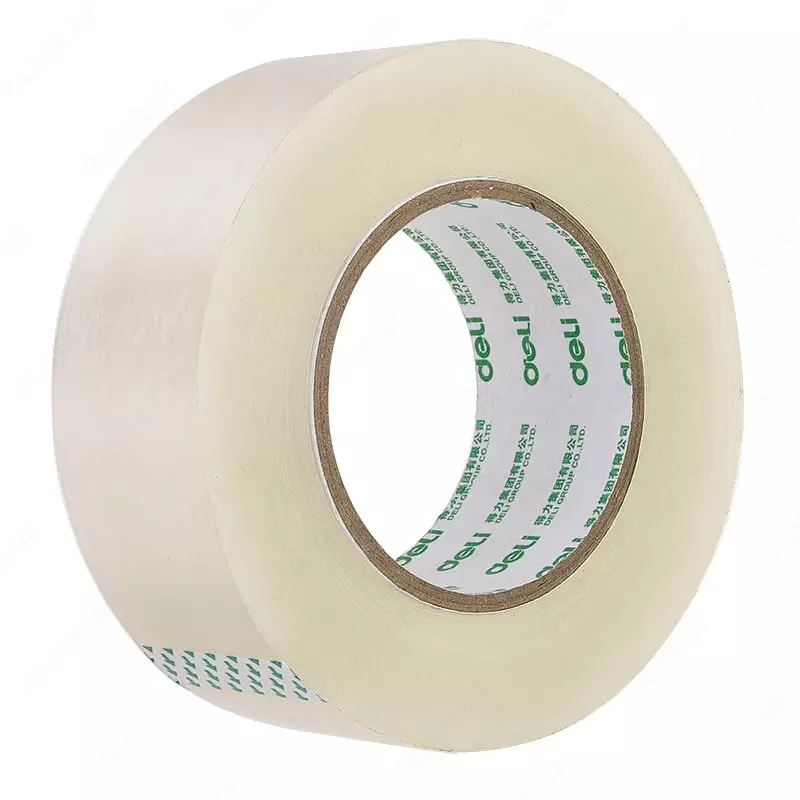 Клейкая канцелярская лента Deli 48 мм х 200 м  одностор. (Арт. - 30208) Прозрачная