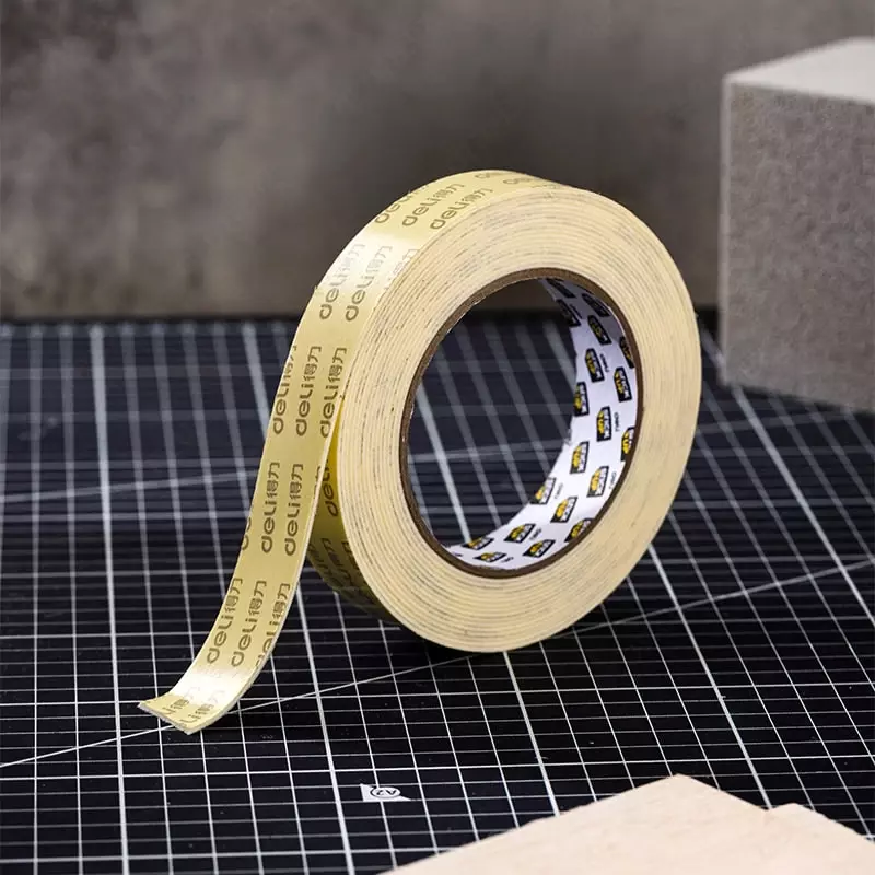  Клейкая универсальная лента Deli 18 мм х 5 м  двухстор. (Арт. - 367-EA) Белая - 