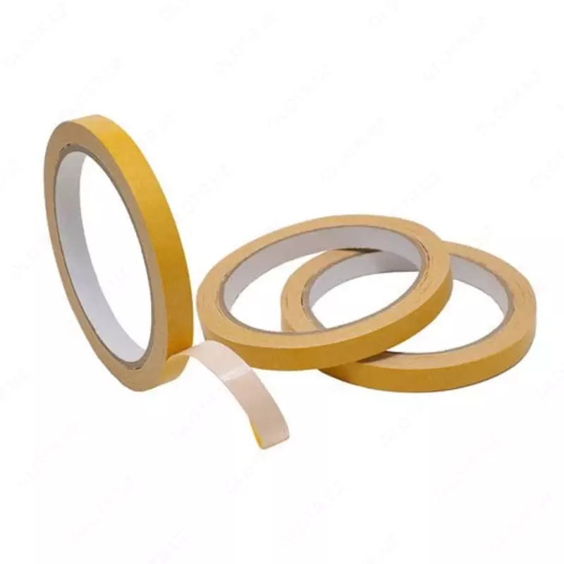  Yopishqoq universal lenta Deli 15 mm x 20 m  ikki tomonlama. (m. - 621-EA) Toq/sariq - 