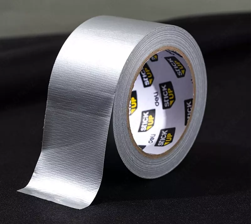  Клейкая универсальная лента Deli Stick UP  60 мм х 20 м  одностор.  тканевая осн. (Арт. - 619-EA) Серебристая - 