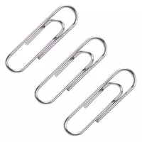  Упаковка канцелярских скрепок Deli Essential  29 мм  100 шт  никелир.  карт. уп. (Арт.- 0018) - 