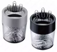 Магнитная пластиковая скрепочница Deli Essential  d 58 х 75 мм  карт. уп. (Арт. - 9881) Ассортимент