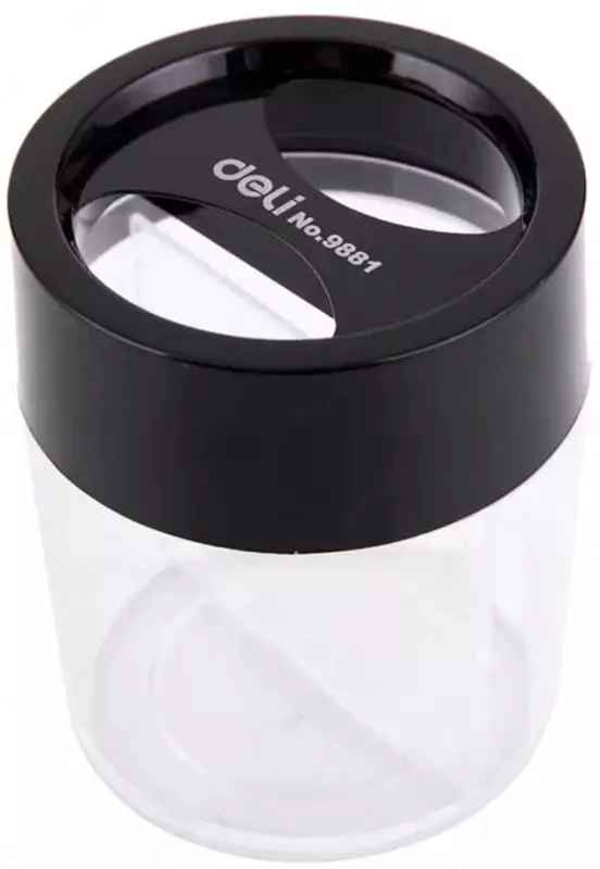  Магнитная пластиковая скрепочница Deli Essential  d 58 х 75 мм  карт. уп. (Арт. - 9881) Ассортимент - 