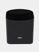 Пластиковый стакан для маркеров (белой доски) Deli Clasic  77 х 57 х 88 мм  карт. уп. (Арт. - 330-EV-bk) Черный