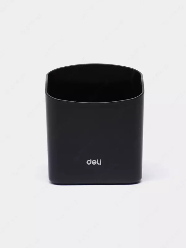  Пластиковый стакан для маркеров (белой доски) Deli Clasic  77 х 57 х 88 мм  карт. уп. (Арт. - 330-EV-bk) Черный - 