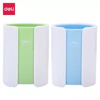 Круглый стакан для ручек Deli 1 секц.  пластик  d 82 х 106 мм  карт. уп. (Арт. - 9141) Ассортимент