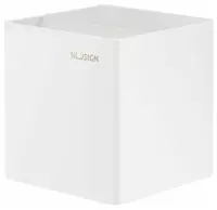 Пластиковый стакан для ручек Deli Nusign  2 секц.  84 x 84 x 86 мм  карт. уп. (Арт. - 011-NS-wt) Белый