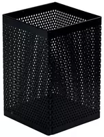  Квадратный стакан для ручек Deli 1 секц.  металл. сетка  780 x 780 мм  карт. уп. (Арт. - 908) Черный - 