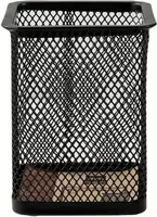 Прямоугольный стакан для ручек Deli 1 секц.  металл. сетка  900 x 800 х 800 мм  карт. уп. (Арт. - 9174) Черный